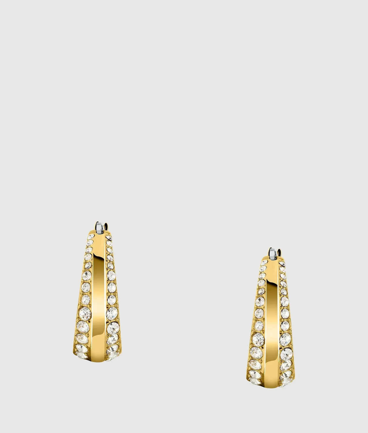 Karl Lagerfeld Gold Crystal Ohrringe Creolen gold Kristall