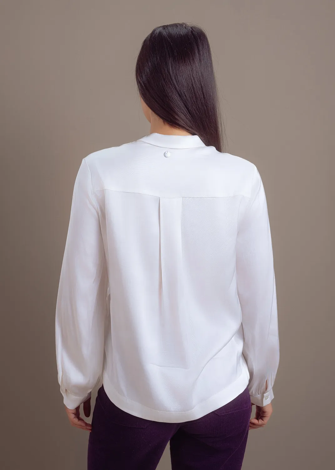 Senatex Hemdbluse Viskose-Mix Cream