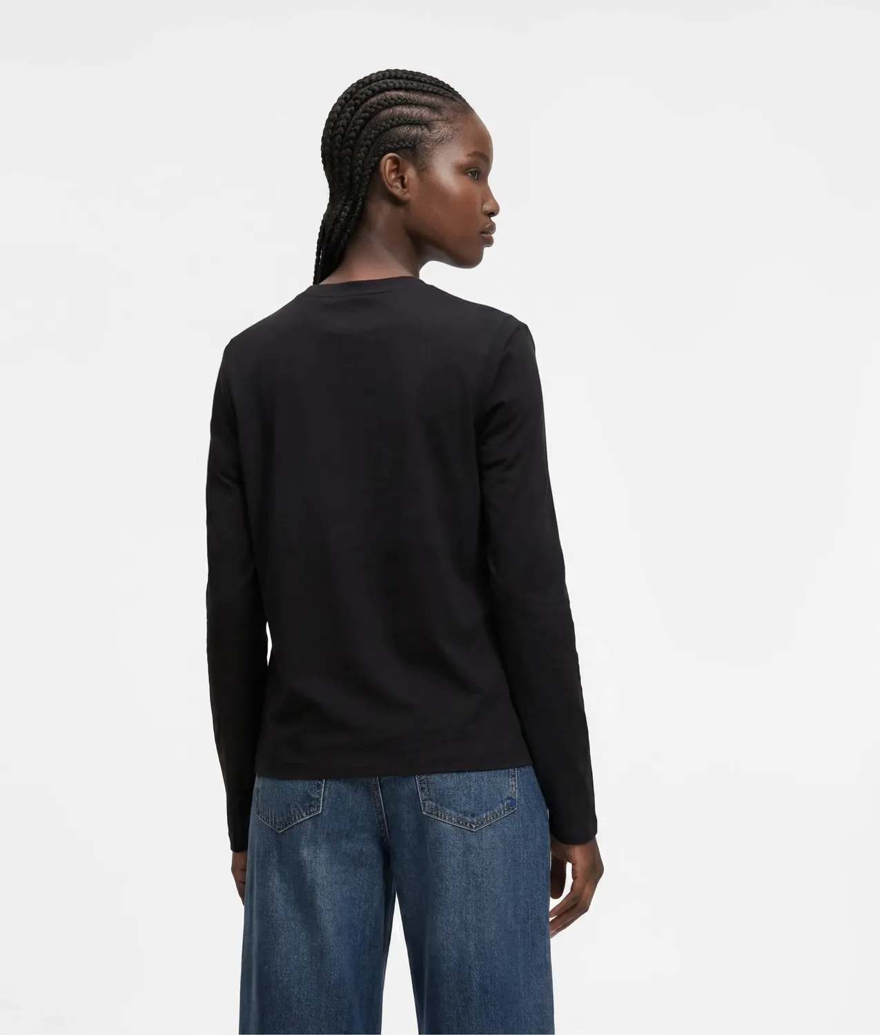 Karl Lagerfeld Jeans Cut-out Langarmshirt Baumwolle