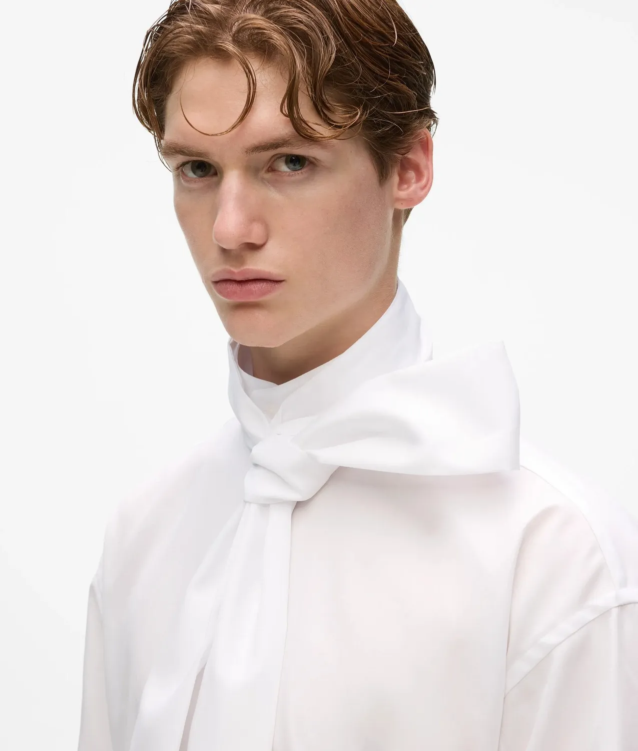 Karl Lagerfeld KL Studio Tie-Neck Hemd mit Schal