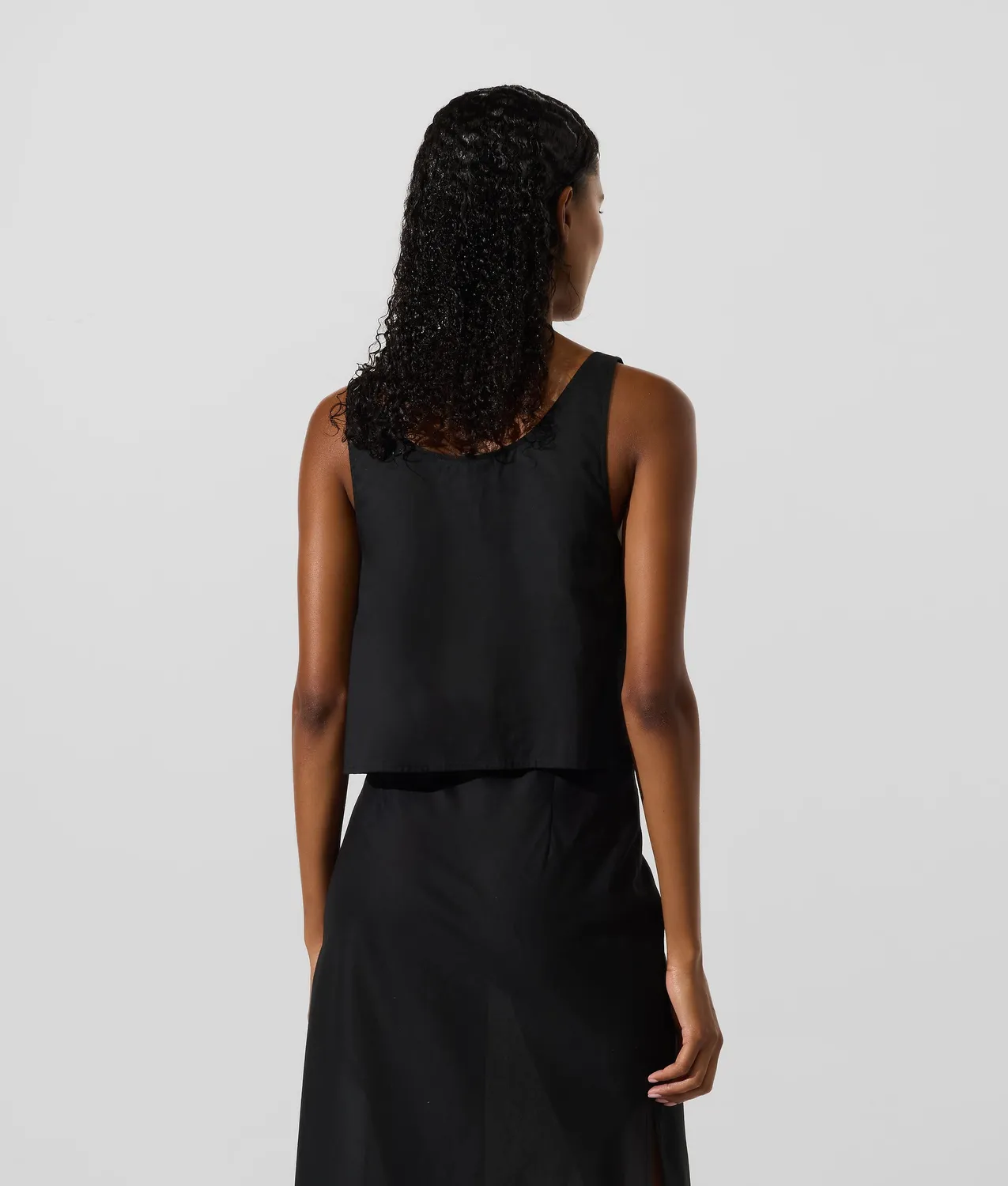 Karl Lagerfeld Tie-Front Beach Top aus Baumwolle