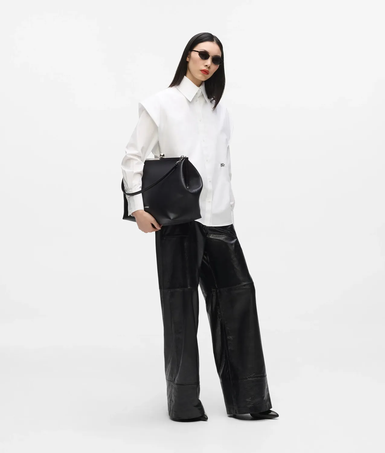 Karl Lagerfeld Essential Clutch XL Bügelverschluss