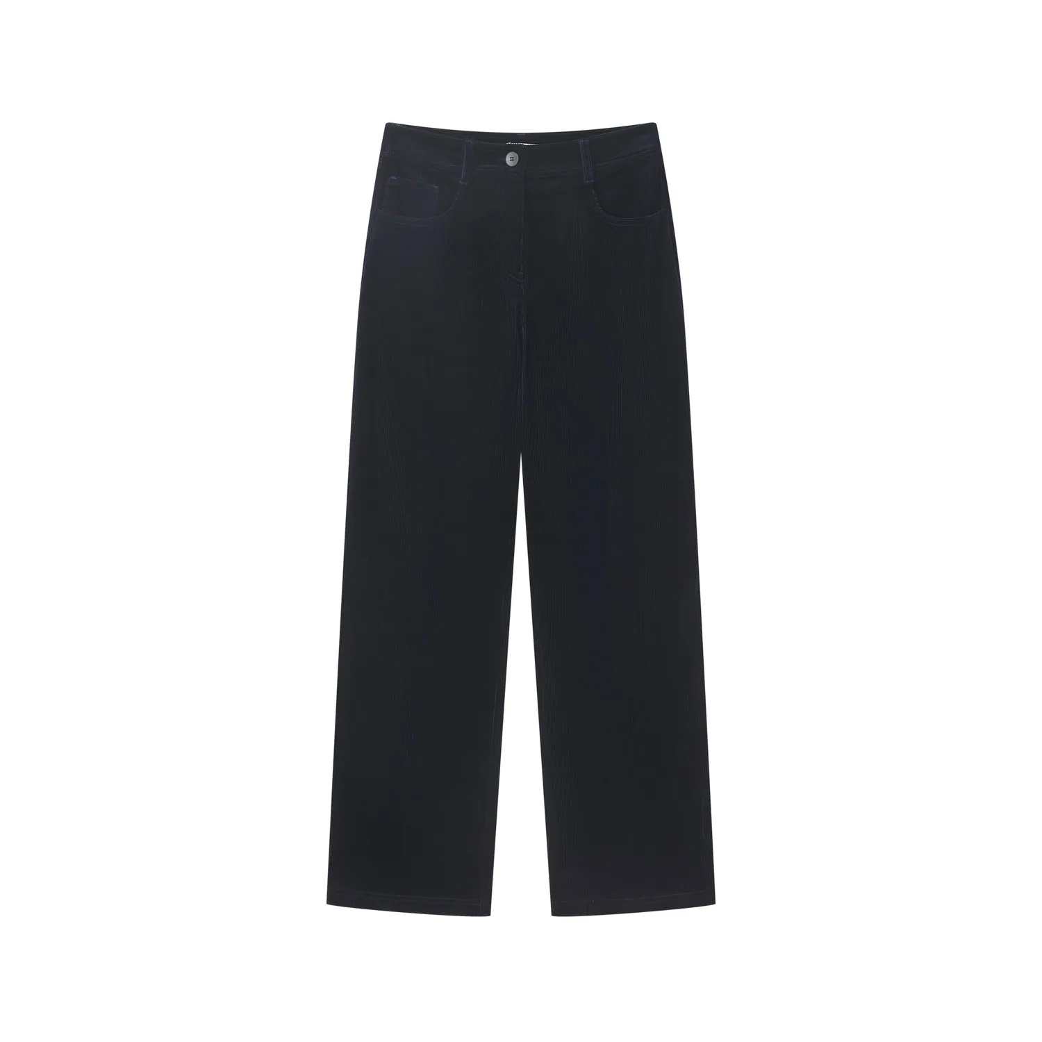 Senatex Weite Cordhose Navy kbA-Baumwolle