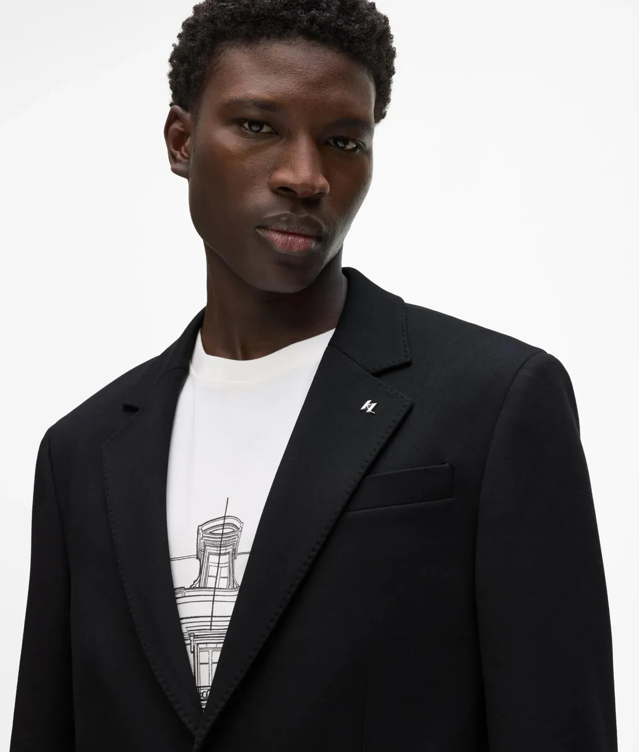 Karl Lagerfeld Patch Pocket Punto Blazer Sakko