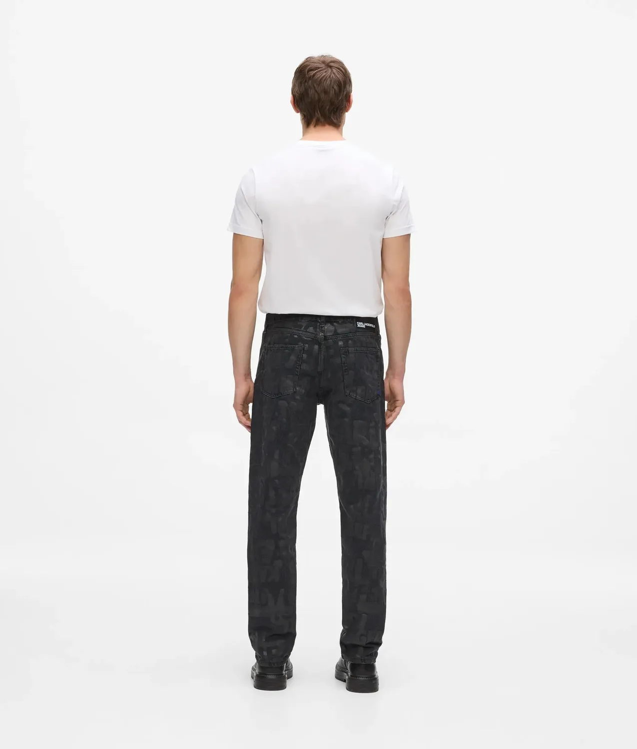 Karl Lagerfeld KL Jeans Logo Straight Jeans Allover