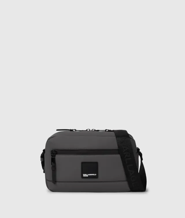 Karl Lagerfeld Jeans Crossbody Bag Coated-Look Schwarz