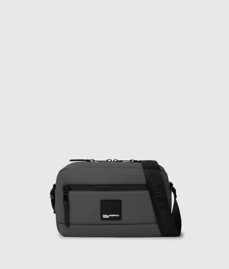 Karl Lagerfeld Jeans Crossbody Bag Coated-Look Schwarz
