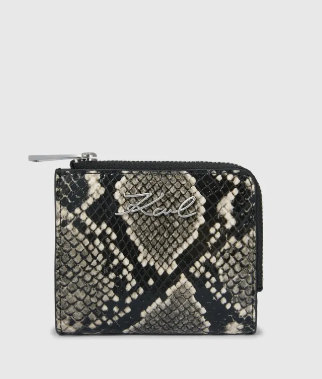 Karl Lagerfeld K/Signature Python Geldbörse Small