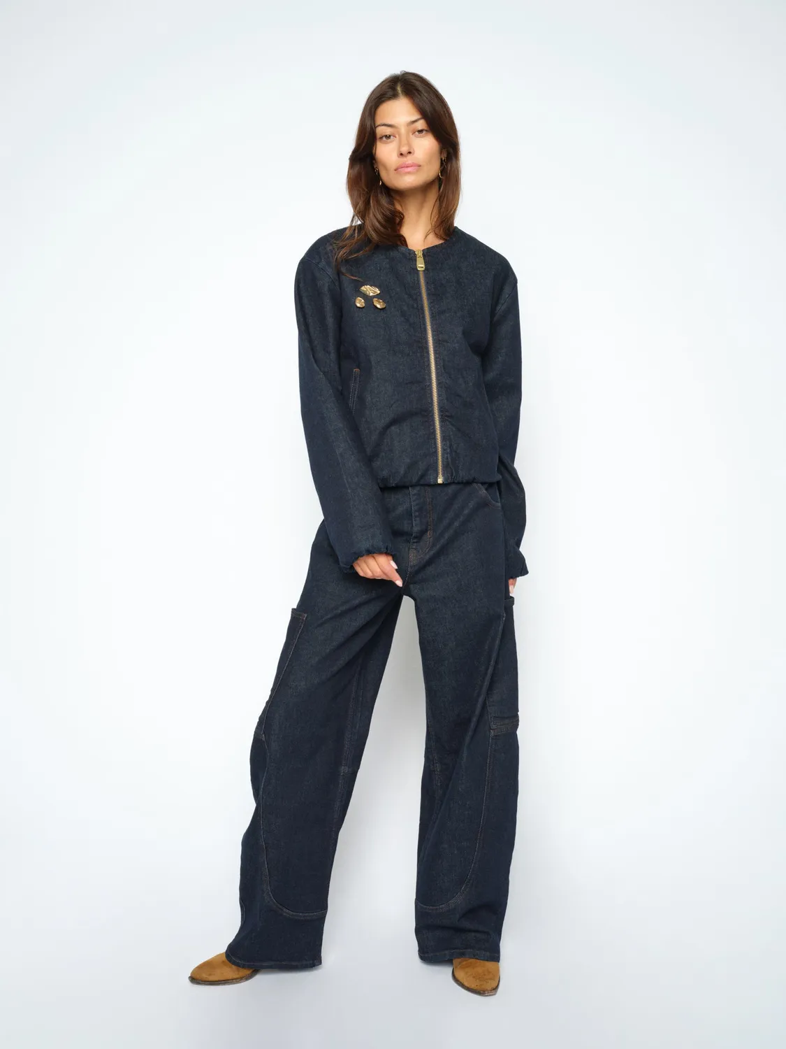 Mos Mosh MMVal Diani Jacke Denim Bomber mit Pins