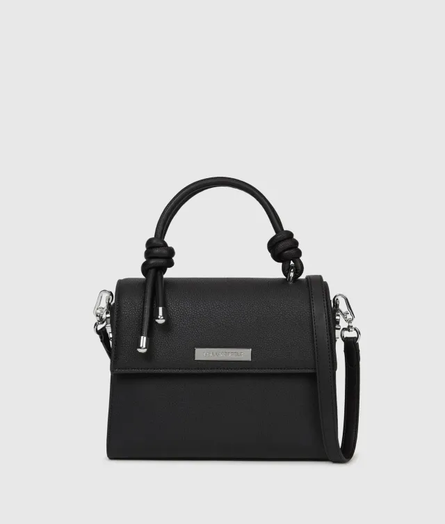 Karl Lagerfeld Ikon Pebble Satchel Tasche One Size Schwarz