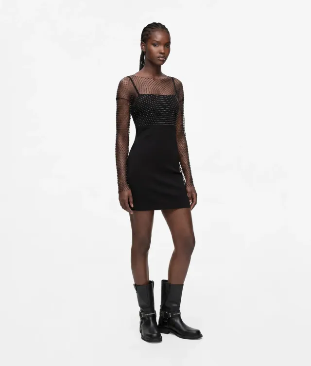 Karl Lagerfeld KL Jeans Meshkleid Chainmail
