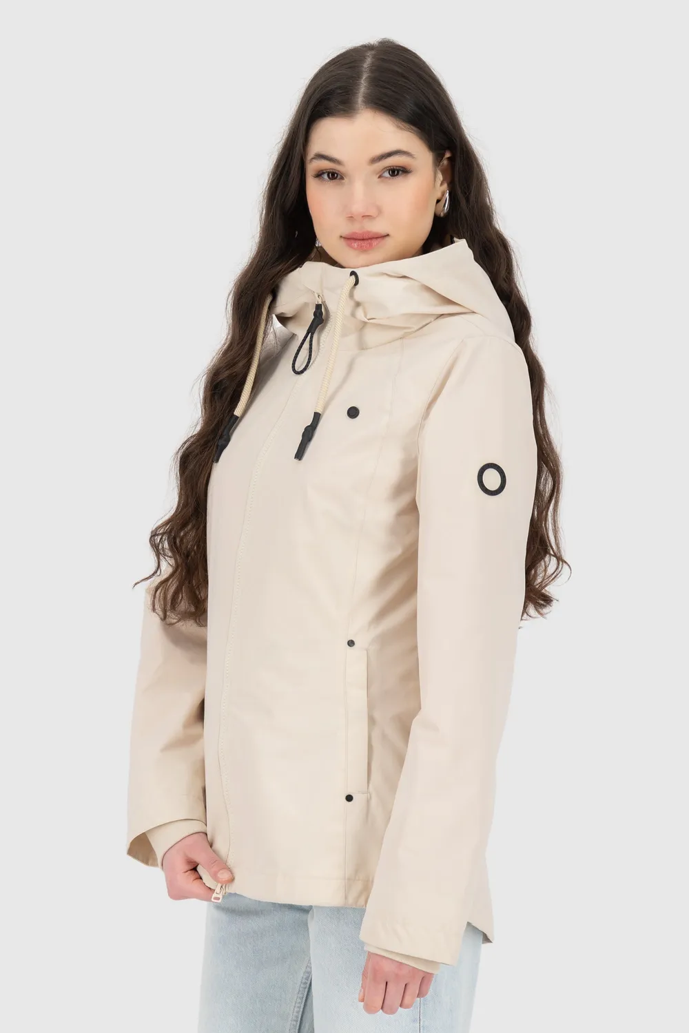 Alife & Kickin LilouAK A Jacket Jacke Beige Kapuze