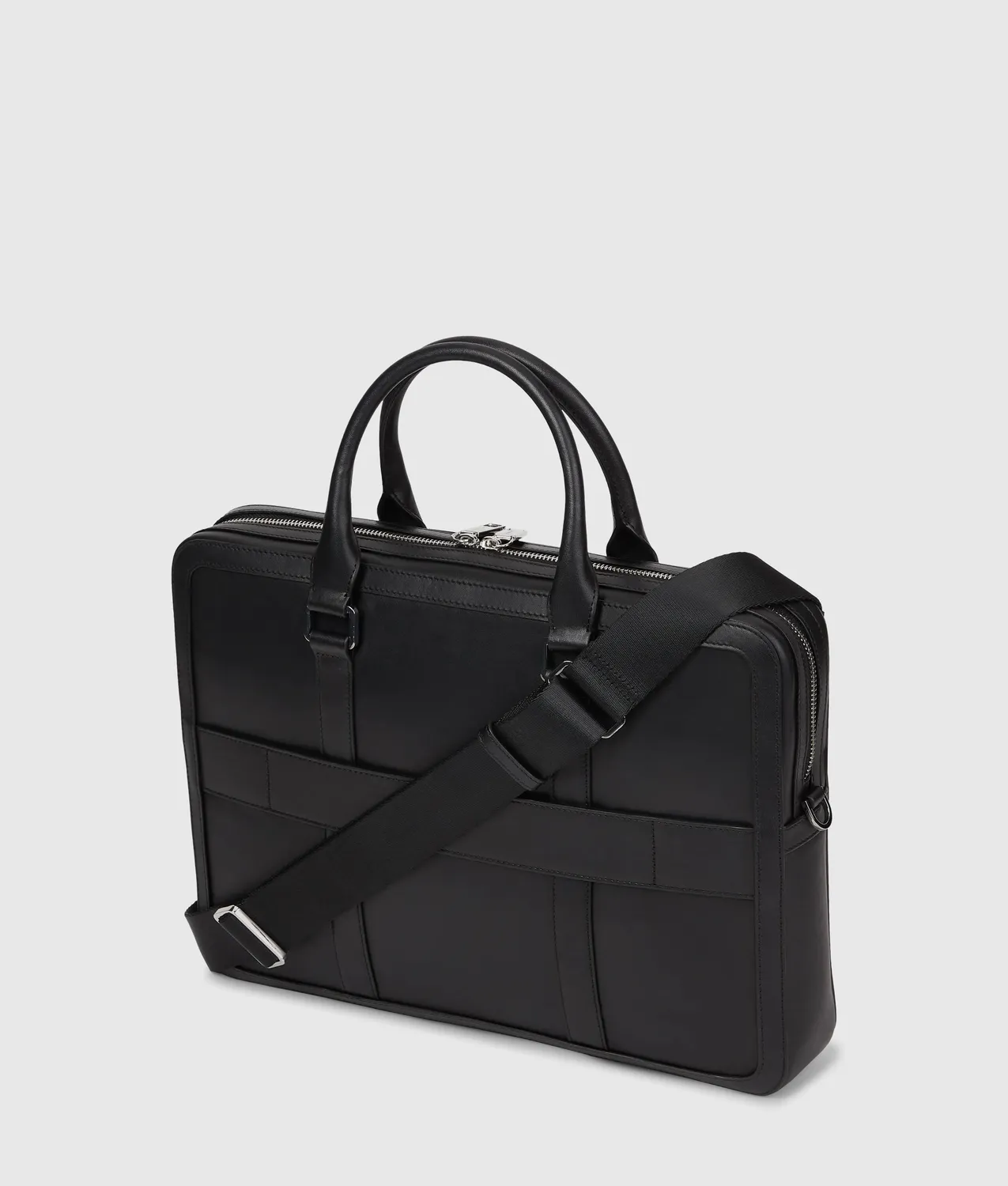 Karl Lagerfeld K/Loom Aktentasche Leder Monogramm