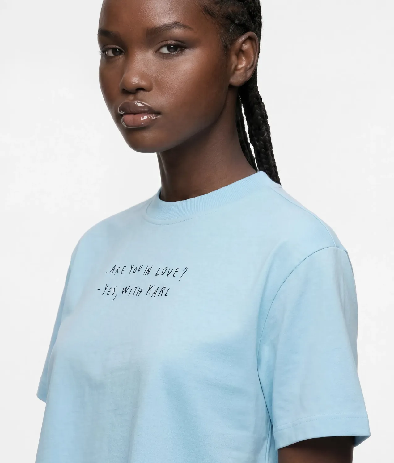 Karl Lagerfeld KLJ x Terzini Cropped T-Shirt Boxy