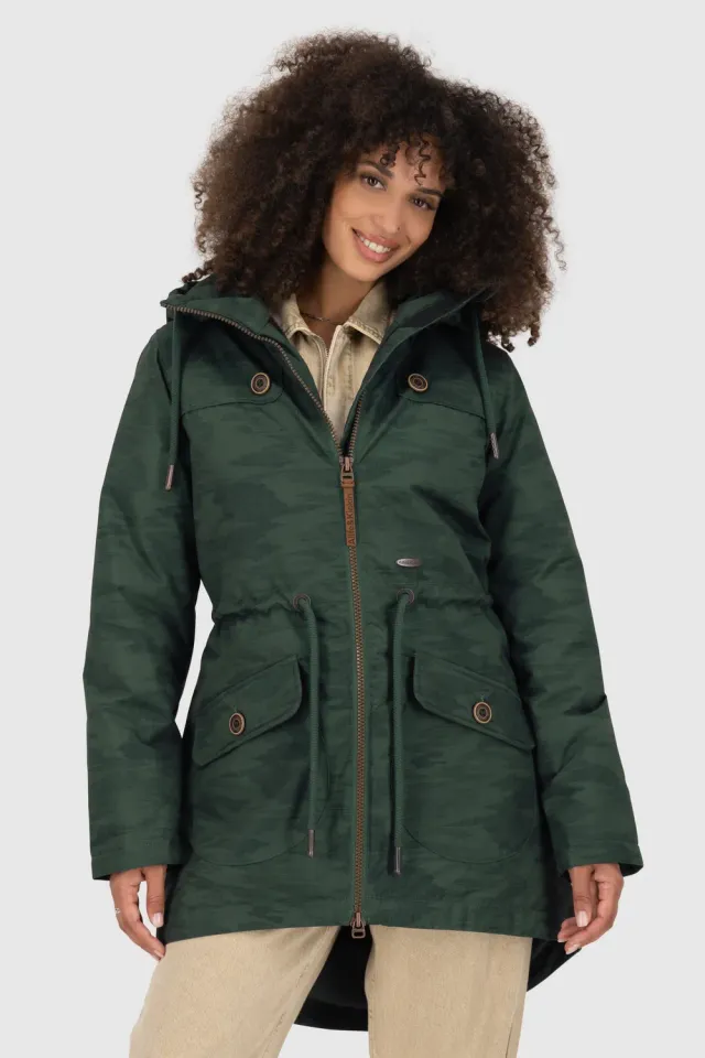 Alife & Kickin CharlotteAK B Parka Grün Winterparka lang