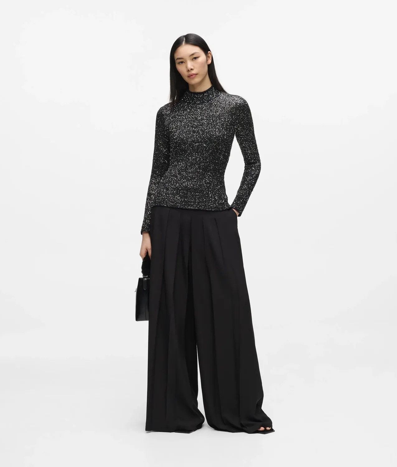 Karl Lagerfeld Stricktop Damen Pailletten