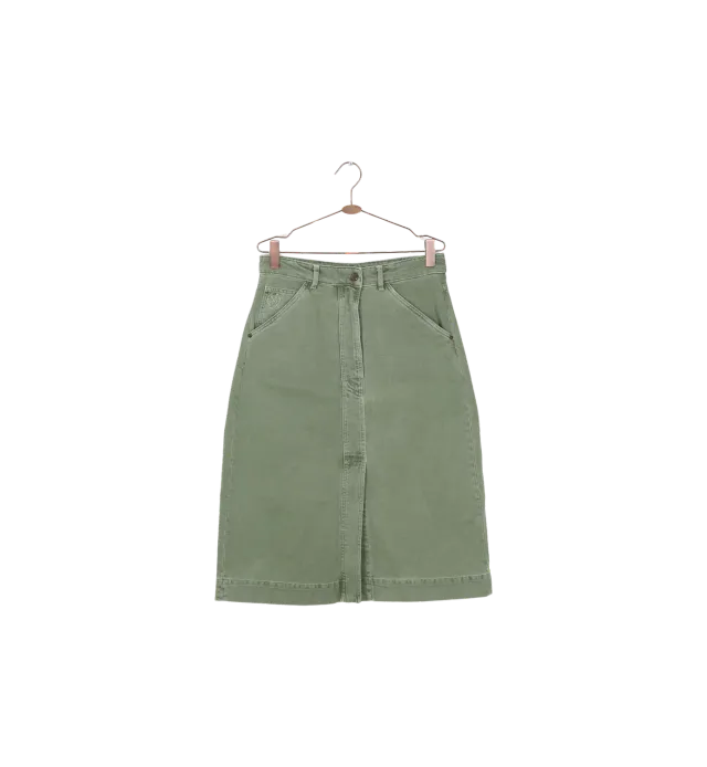 Mos Mosh MMHSharp Twill Rock 29 Grün Midi A-Linie