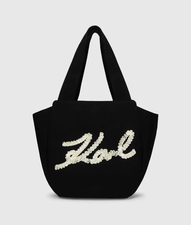 Karl Lagerfeld K/Signature Shopper Ruffle Baumwolle