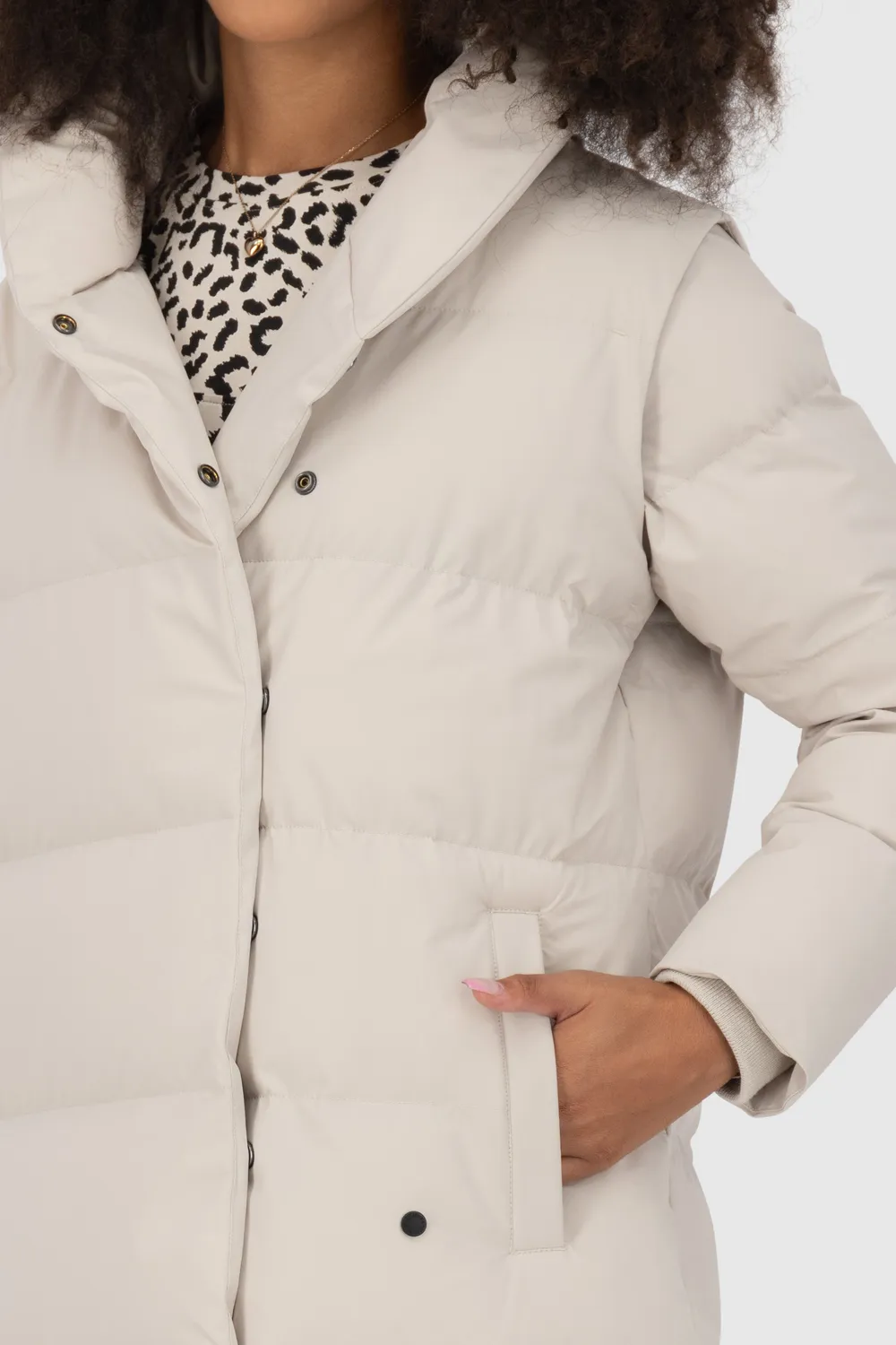 Alife & Kickin FleurAK A Steppmantel Beige Damen Weste