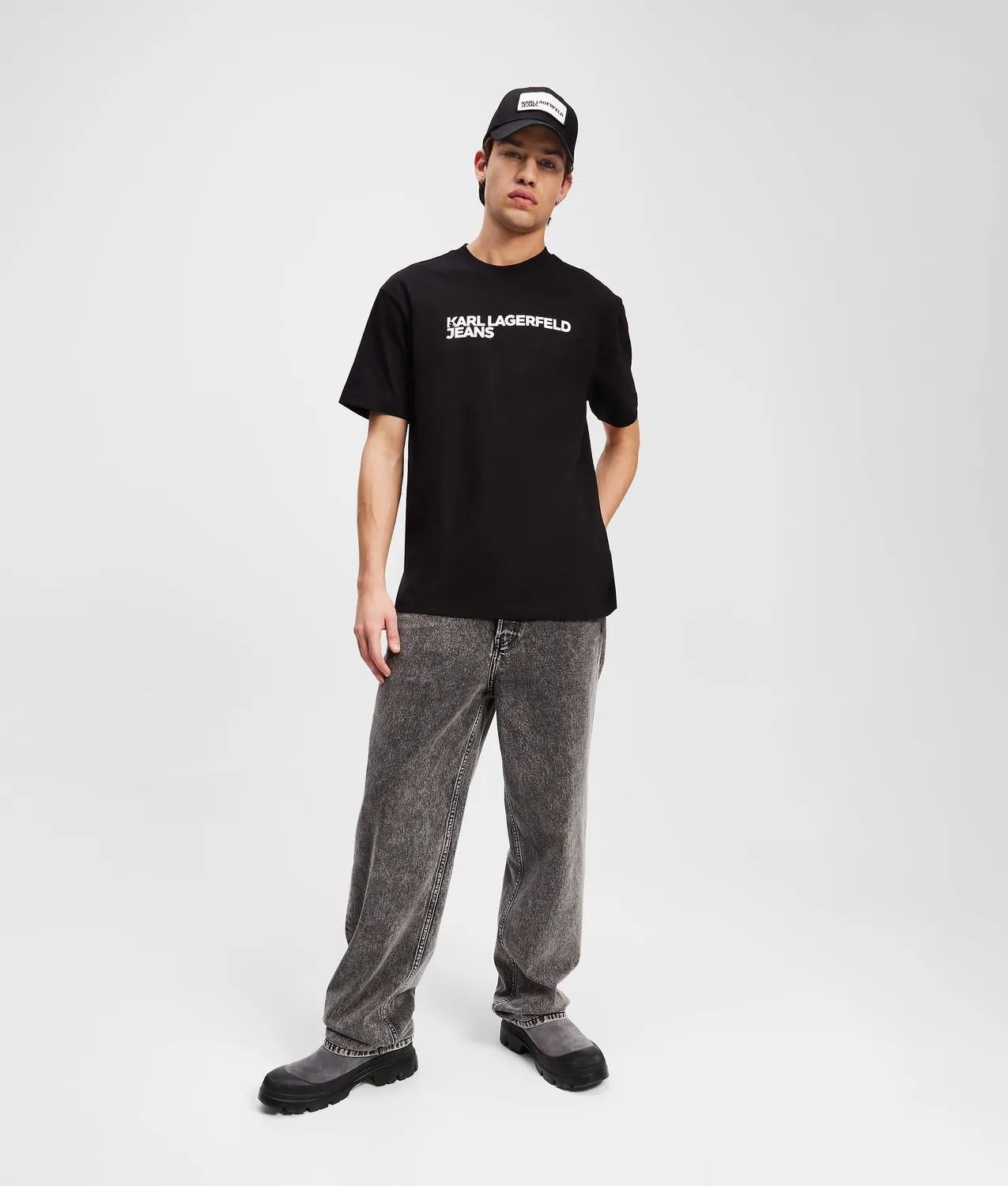 Karl Lagerfeld Jeans Logo T-Shirt regular mit Brustlogo