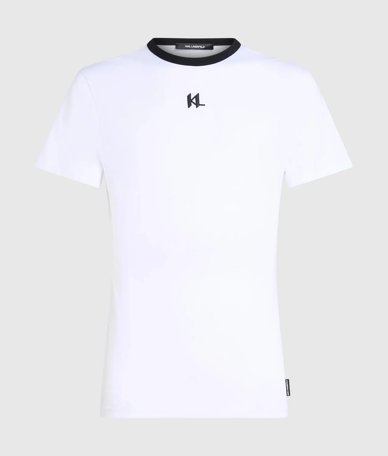 Karl Lagerfeld Monogram Slim T-Shirt Stickerei