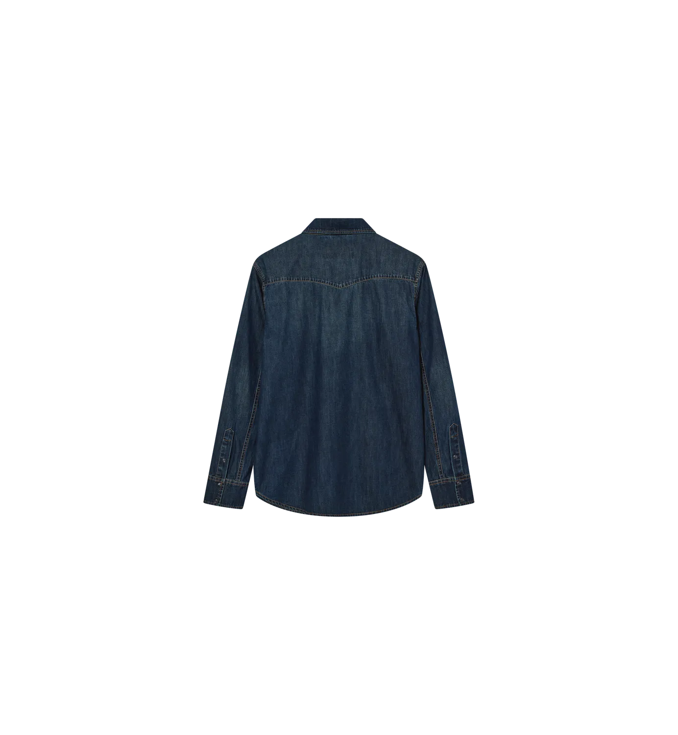 Mos Mosh MMGDavid Snap Denimhemd Dark Blue Denim