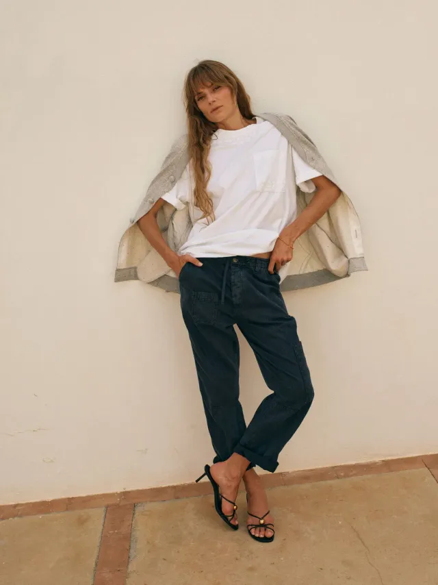Mos Mosh MMHTokyo Vintage Cargohose Dunkelgrau Baumwolle