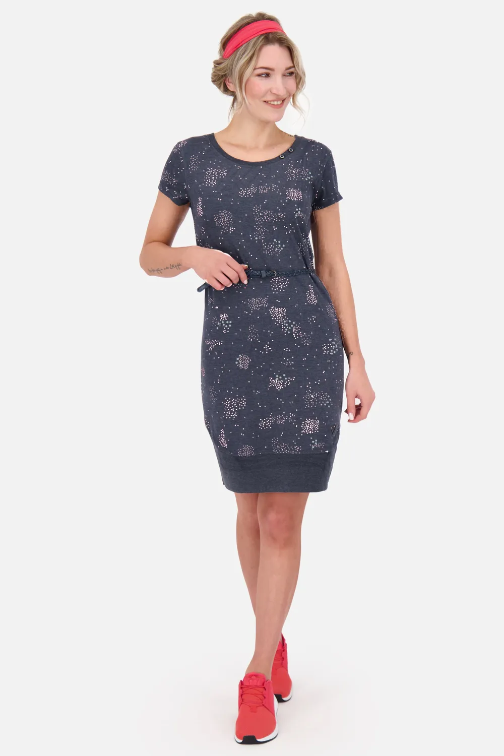 Alife & Kickin ColetteAK B Kleid dunkelblau gemustert