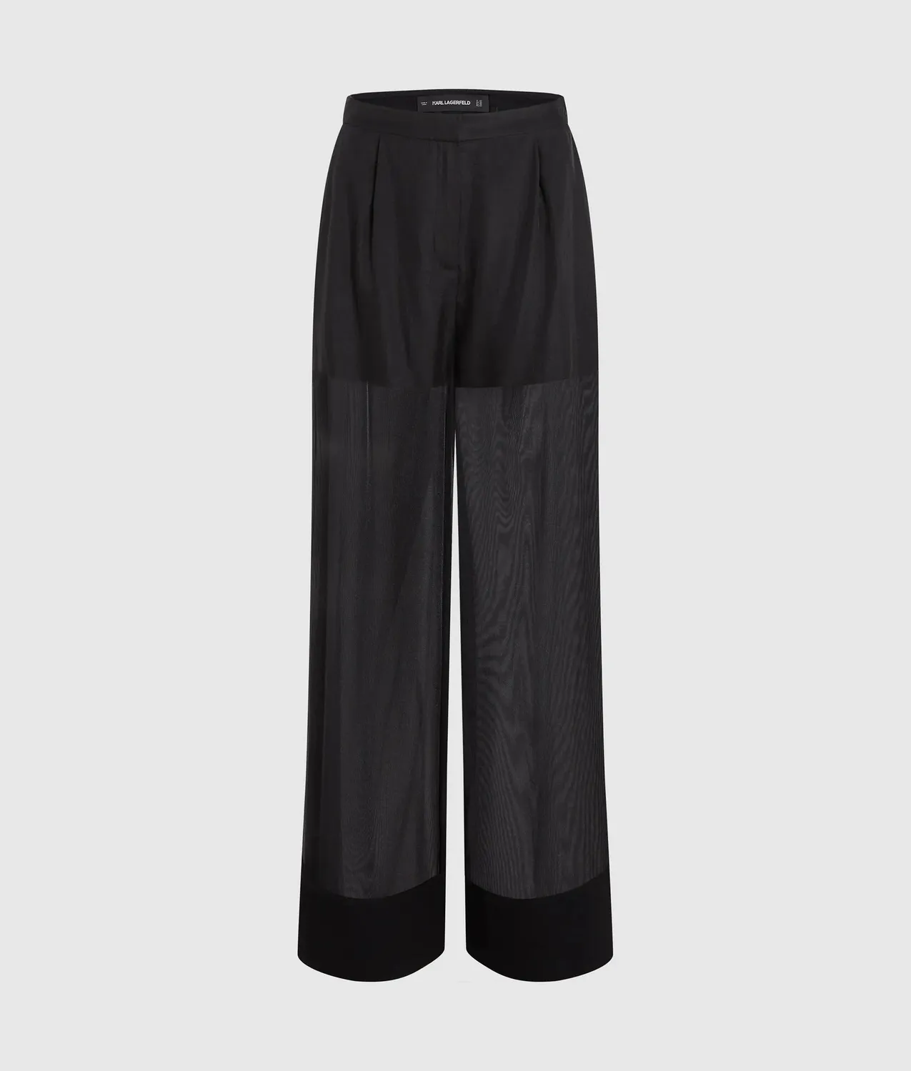 Karl Lagerfeld Organza Pants Wide-Leg transparent Gr 0-10