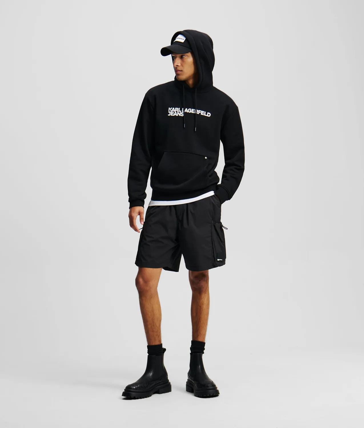 Karl Lagerfeld Jeans Logo Hoodie Kapuzenpullover Fleece