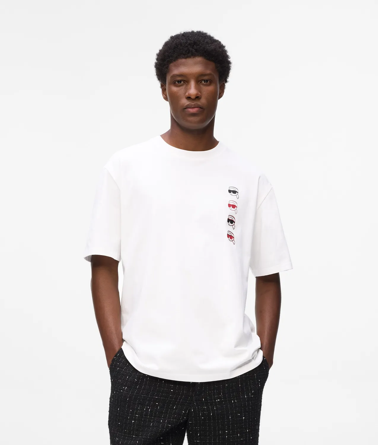 Karl Lagerfeld Ikon Fusion T-Shirt Baumwolle Relaxed