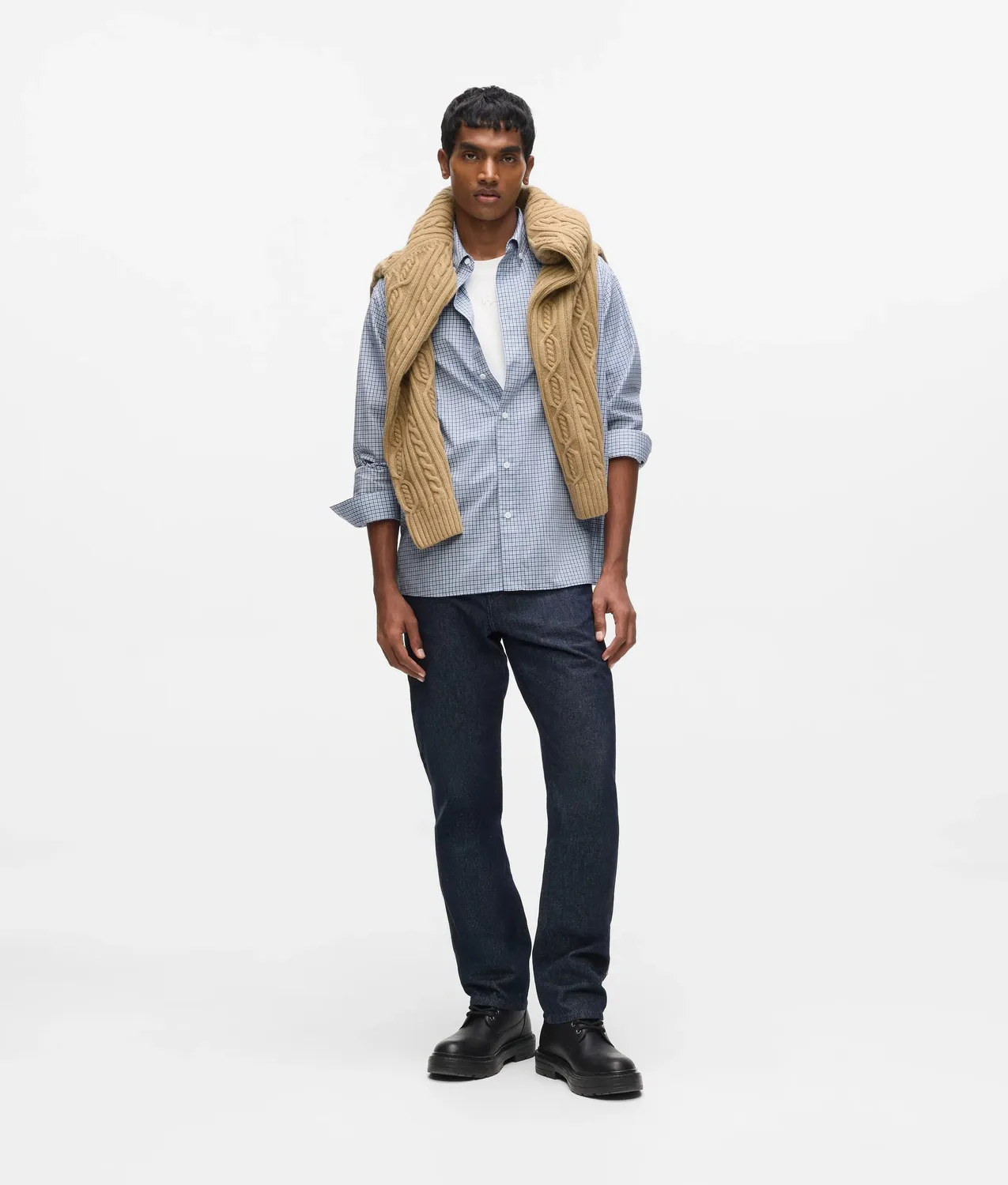 Karl Lagerfeld Ikon Checked Hemd Karo Button-Down