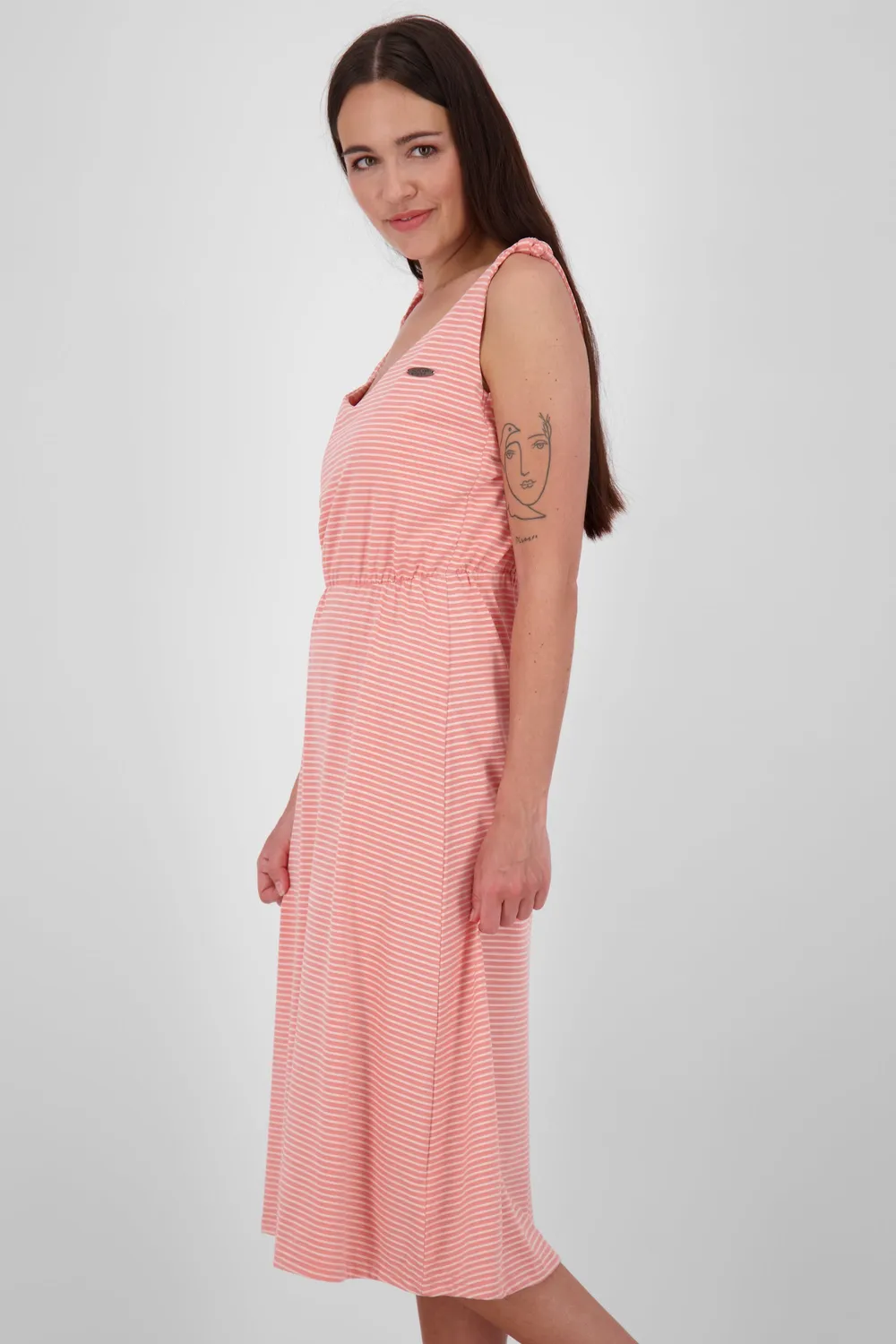 Alife & Kickin MelinaAK Dress Orange gestreift