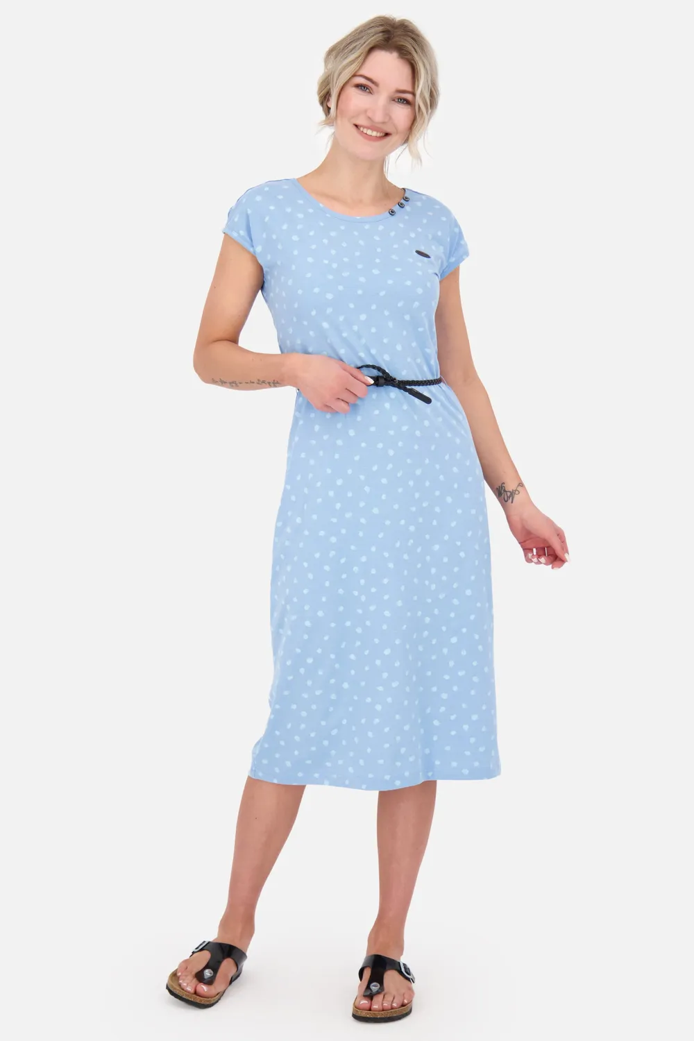 Alife & Kickin MelliAK B Kleid Hellblau Jersey Sommerkleid