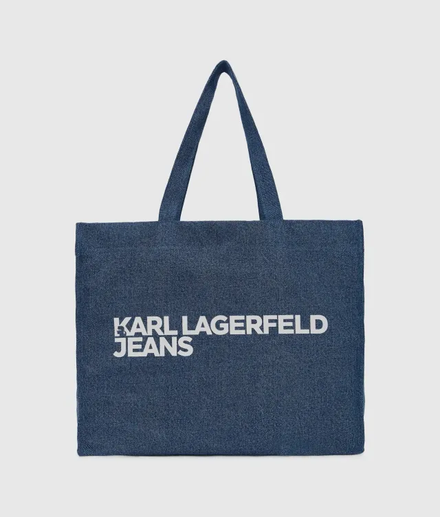 Karl Lagerfeld Jeans Logo Shopper Denim