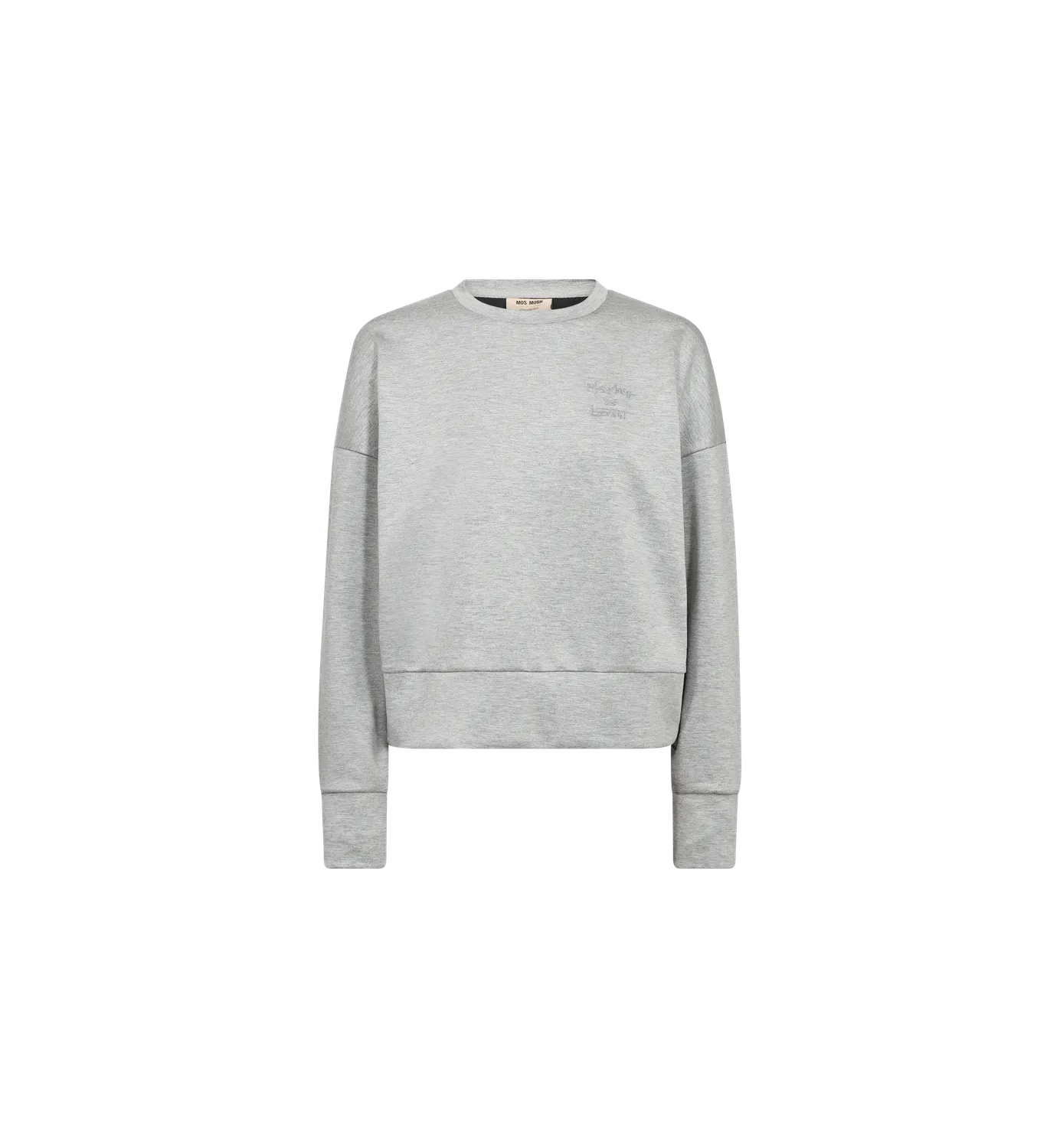 Mos Mosh MMBernat Sweatshirt grau meliert relaxed