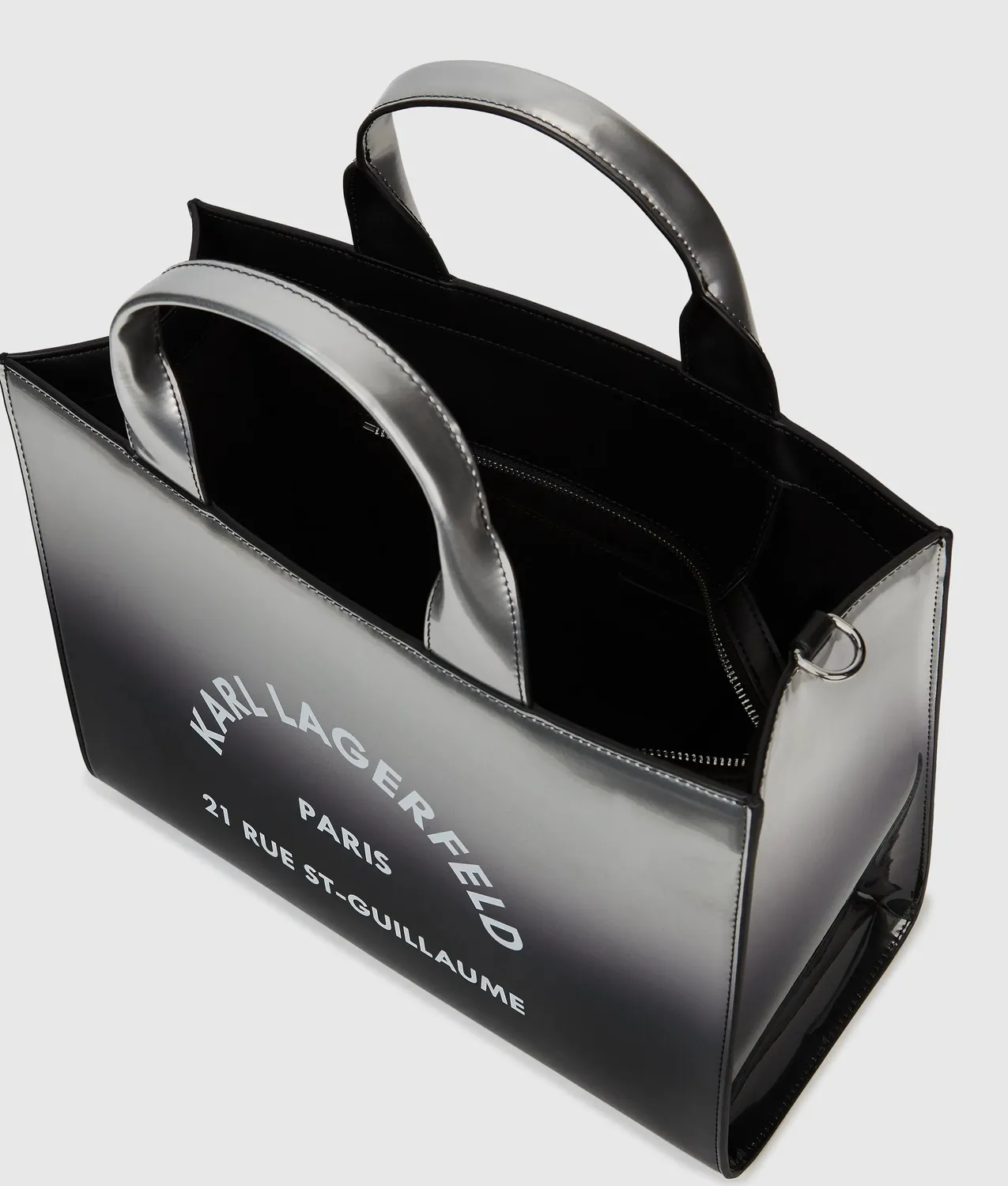 Karl Lagerfeld Rue St-Guillaume Tote degradé glänzend