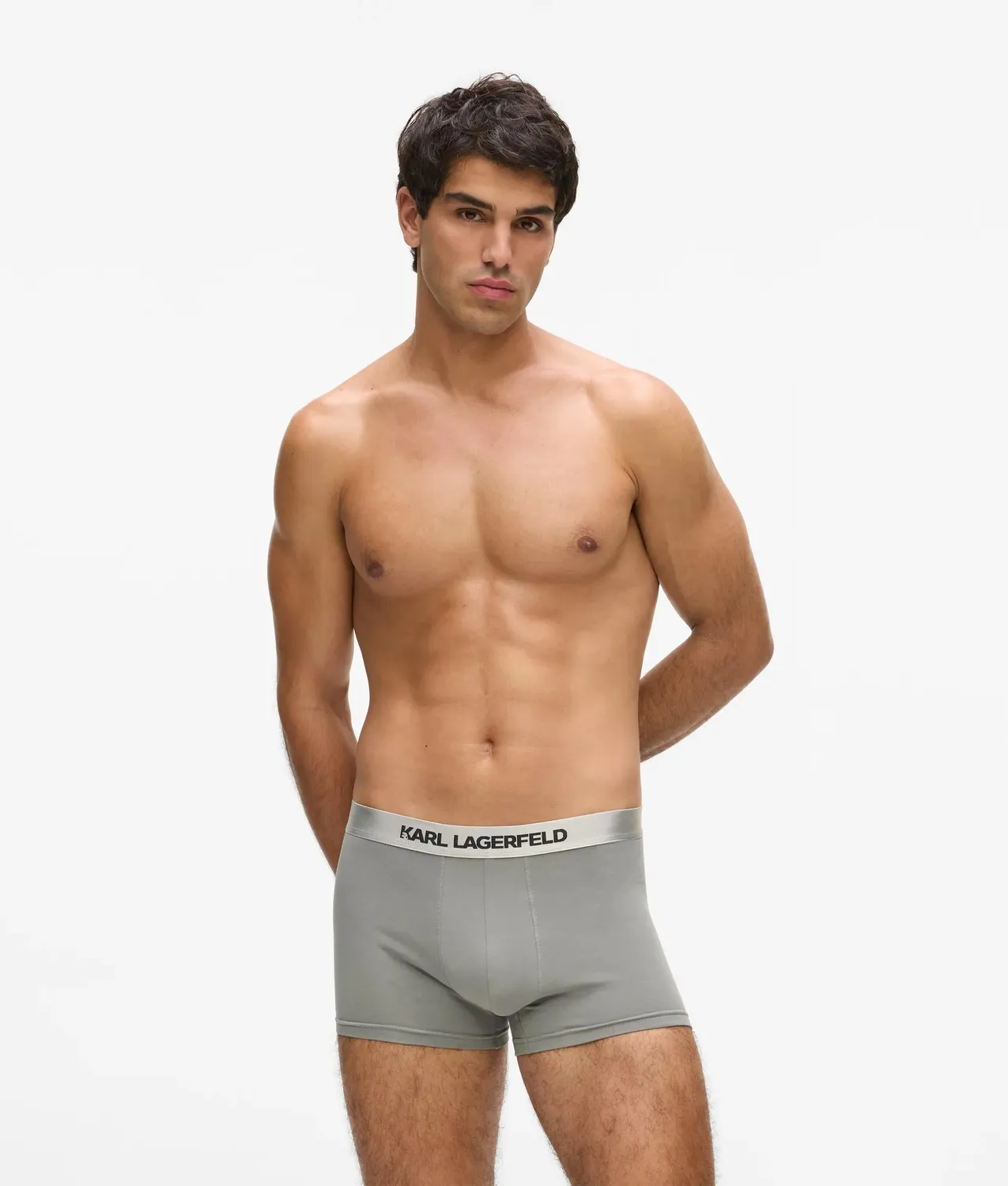 Karl Lagerfeld Metallic Logo Trunks 3er-Pack Herren Baumwolle