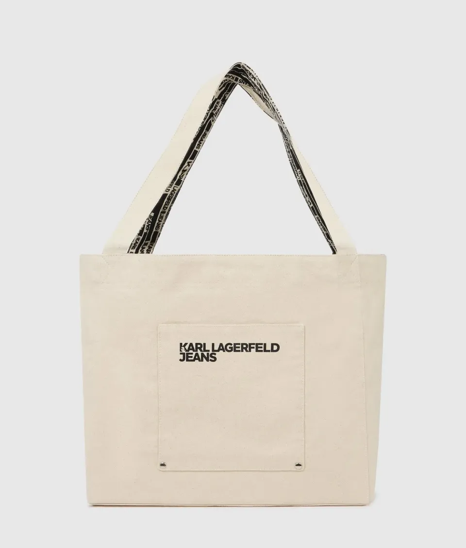 Karl Lagerfeld KL Jeans Reversible Linear Logo Shopper