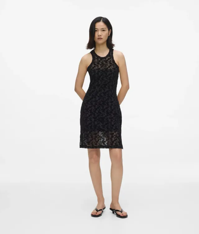 Karl Lagerfeld Floral Mesh Tank Dress Kleid Blumen XS-XL