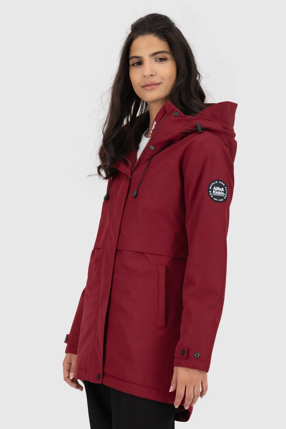 Alife & Kickin MarlyAK A Funktionsjacke Dunkelrot tailliert