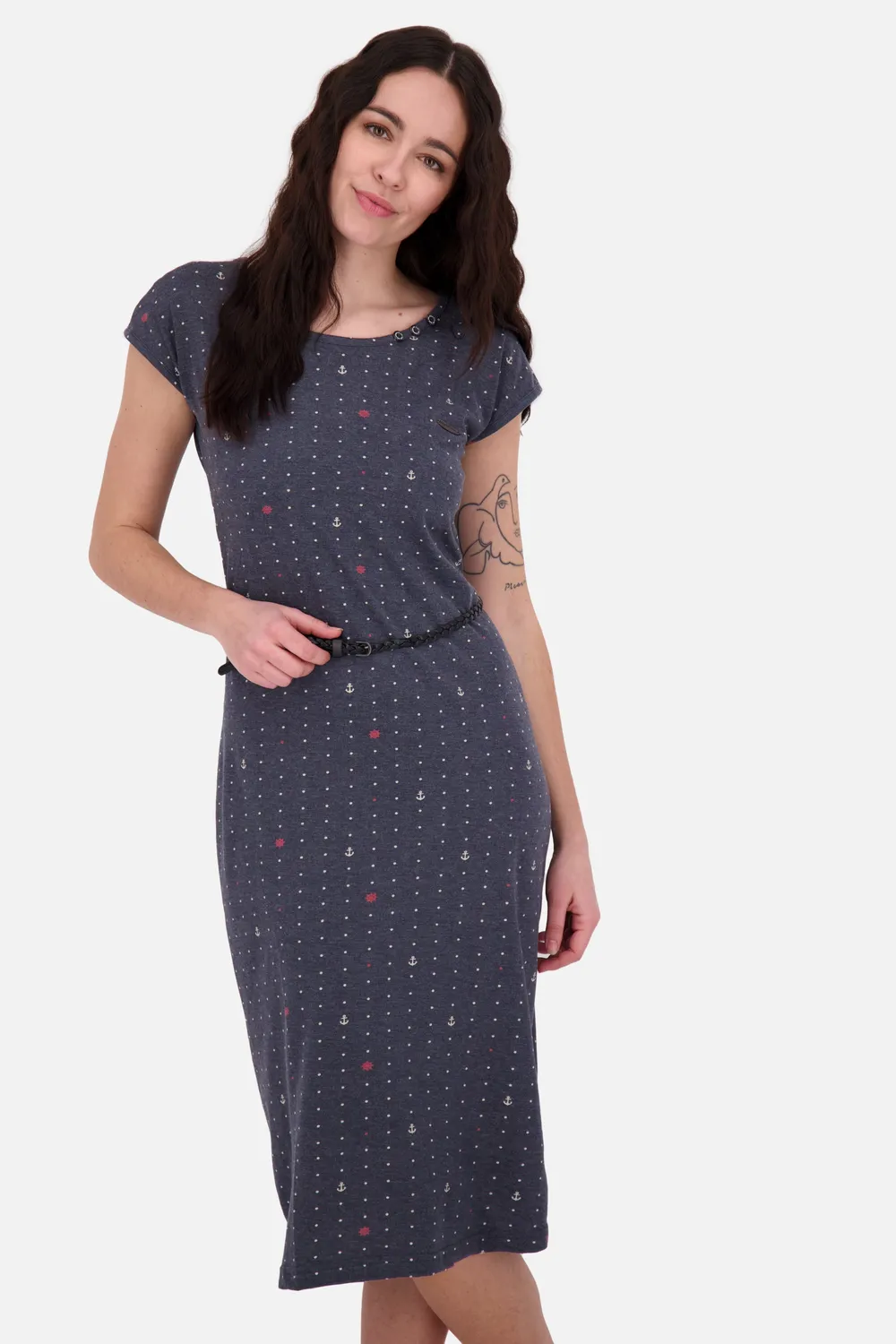 Alife & Kickin MelliAK B Kleid Dunkelblau Jersey kurz