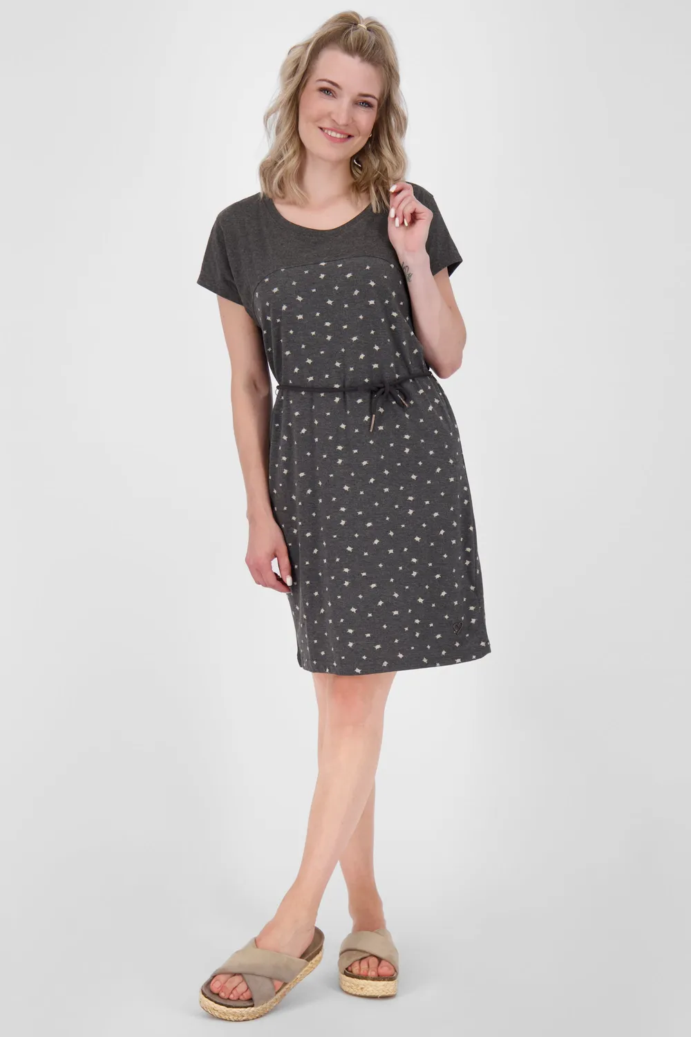 Alife & Kickin ClarinaAK B Shirtkleid Schwarz Damen Midi