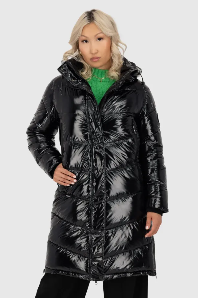 Alife & Kickin LolaniAK A Puffer Parka schwarz lang