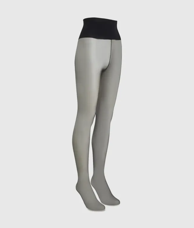 Karl Lagerfeld Signature Strumpfhose Naht schwarz sheer