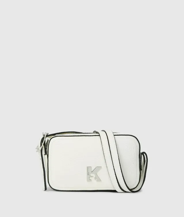 Karl Lagerfeld K Logo Camera Bag genarbt verstellbar