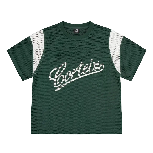 Corteiz Open Mesh Panel Jersey forest green 18