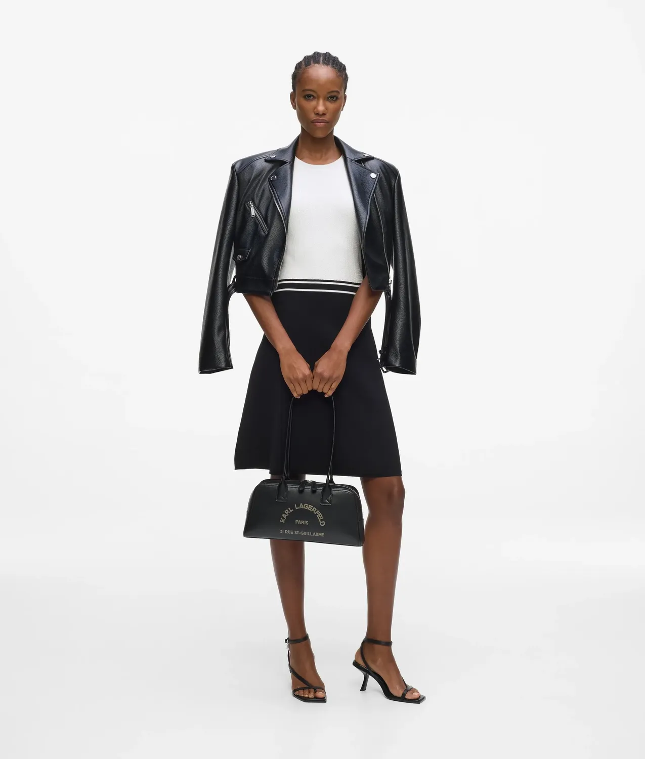 Karl Lagerfeld K/Daily Bowling Bag Leder Schwarz