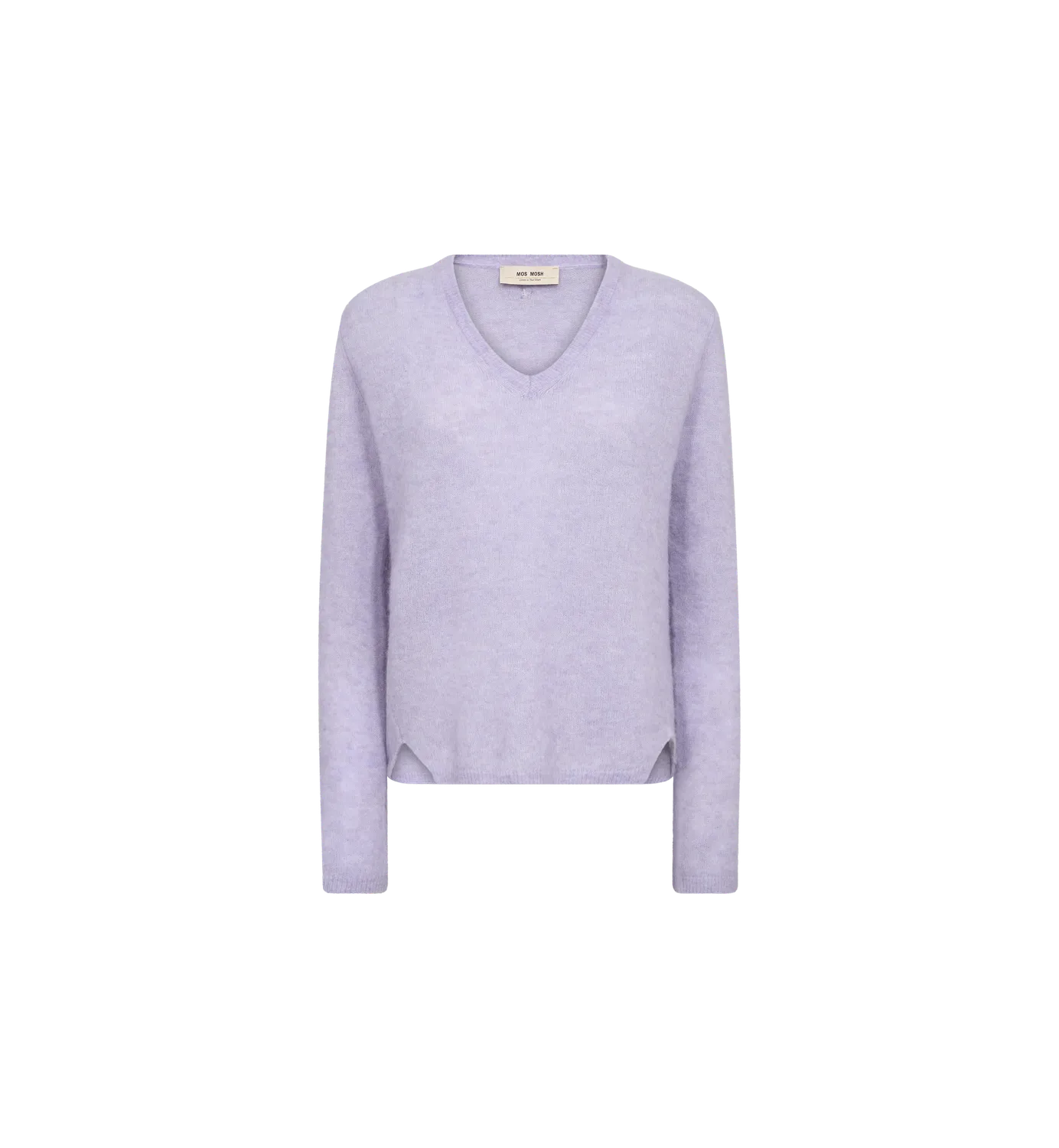 Mos Mosh Mape Sophia Pullover Violet Tulip V-Ausschnitt