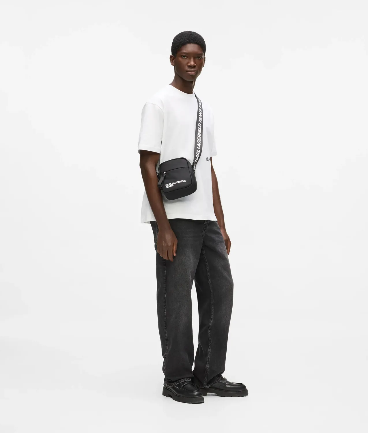 Karl Lagerfeld Nylon Umhängetasche Crossbody Logo